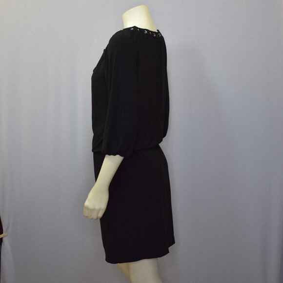 WHITE HOUSE BLACK MARKET 3/4 SLEEVE GROMMET BLOUSO - Picture 7 of 11